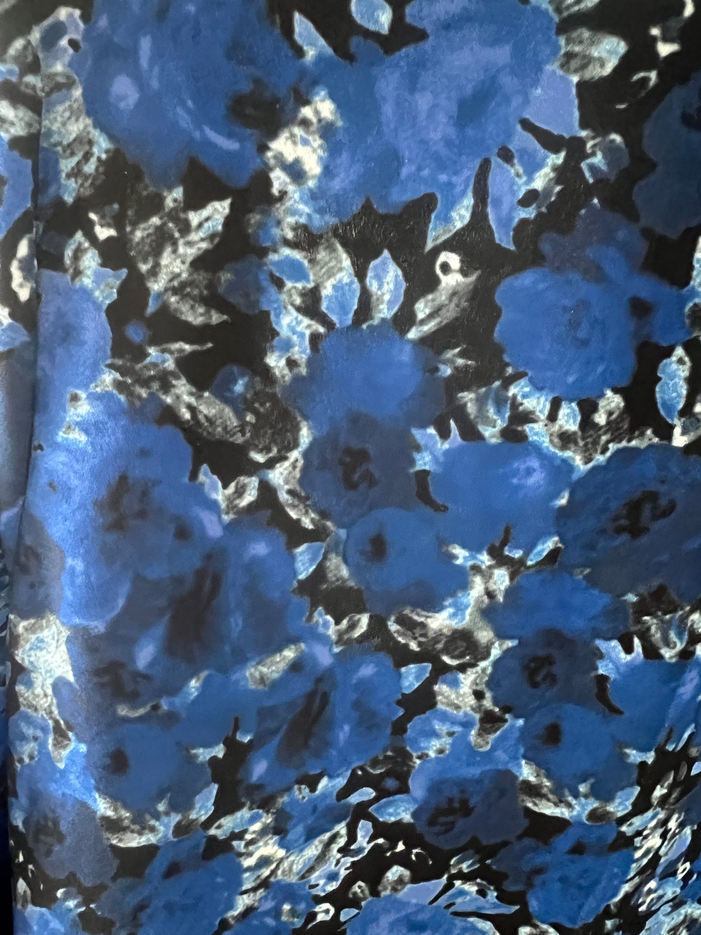 Blue Bloom abaya