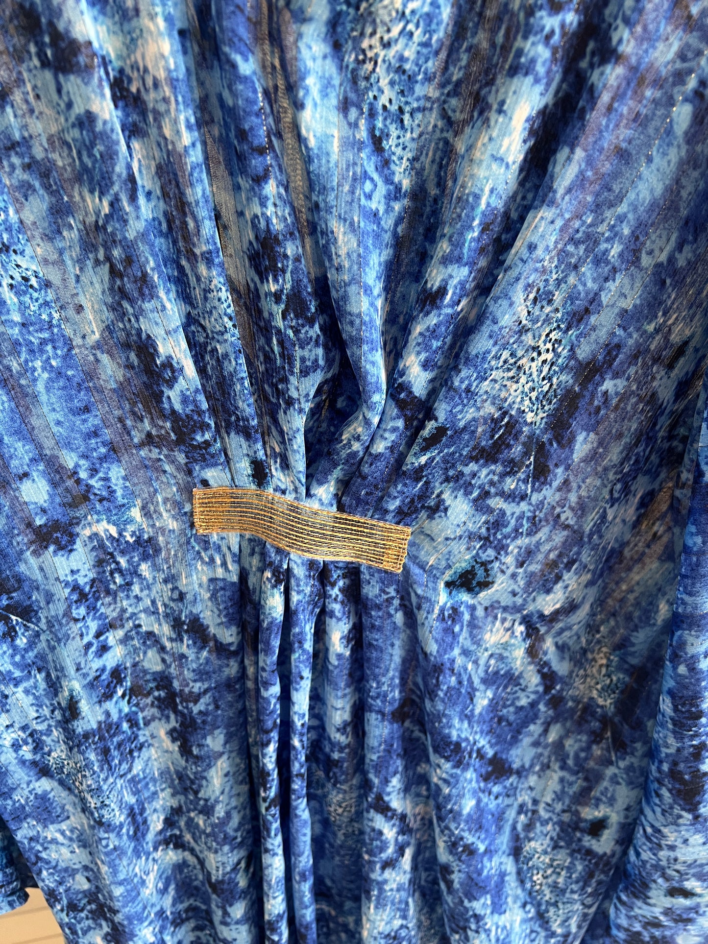 Blue sea maxi dress