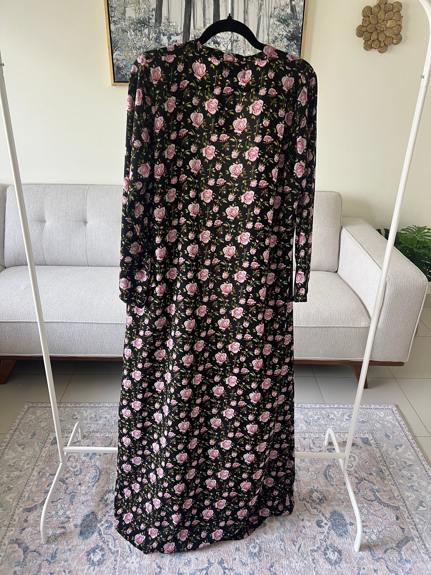 Rose Haze Abaya