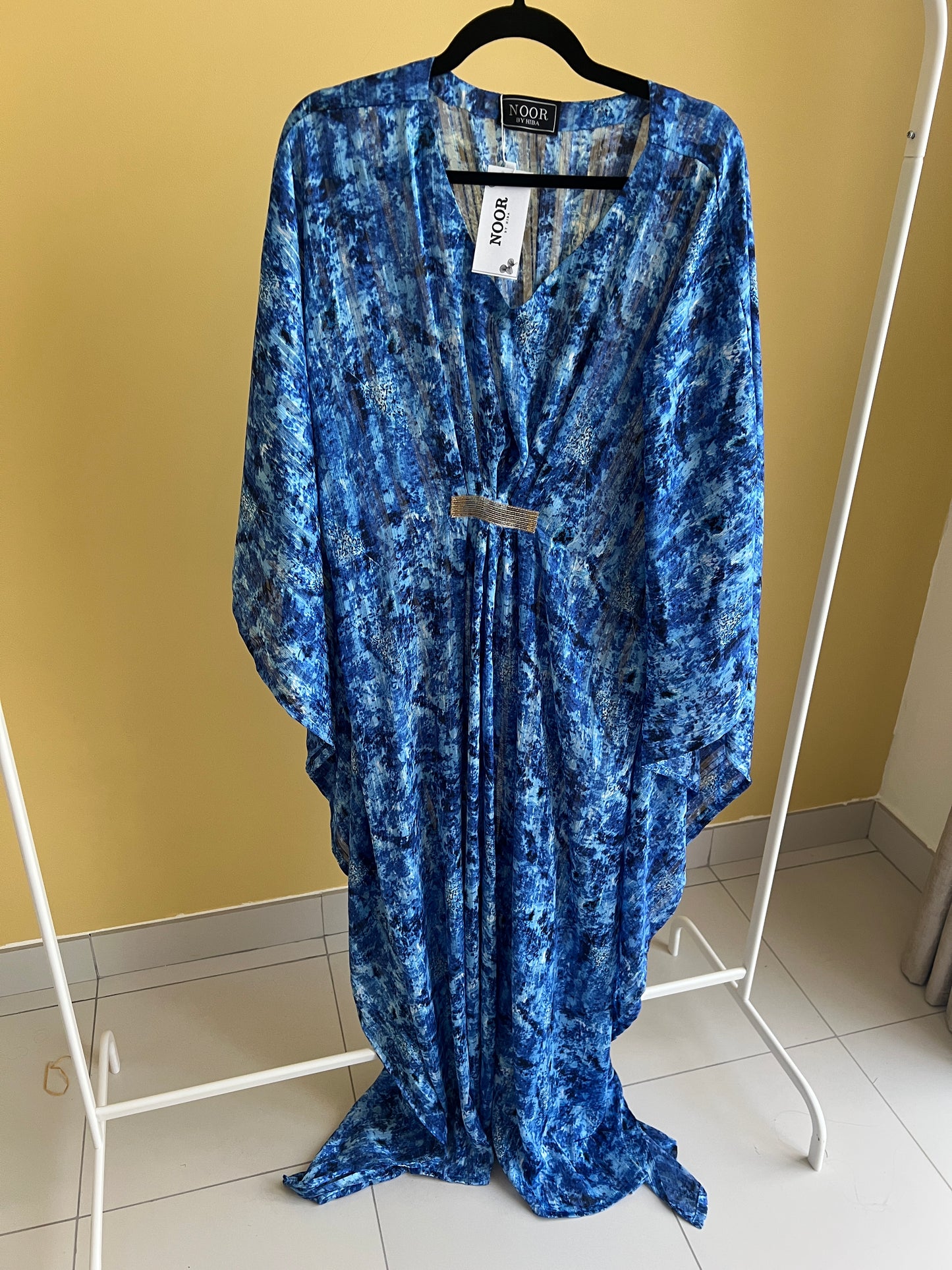 Blue sea maxi dress