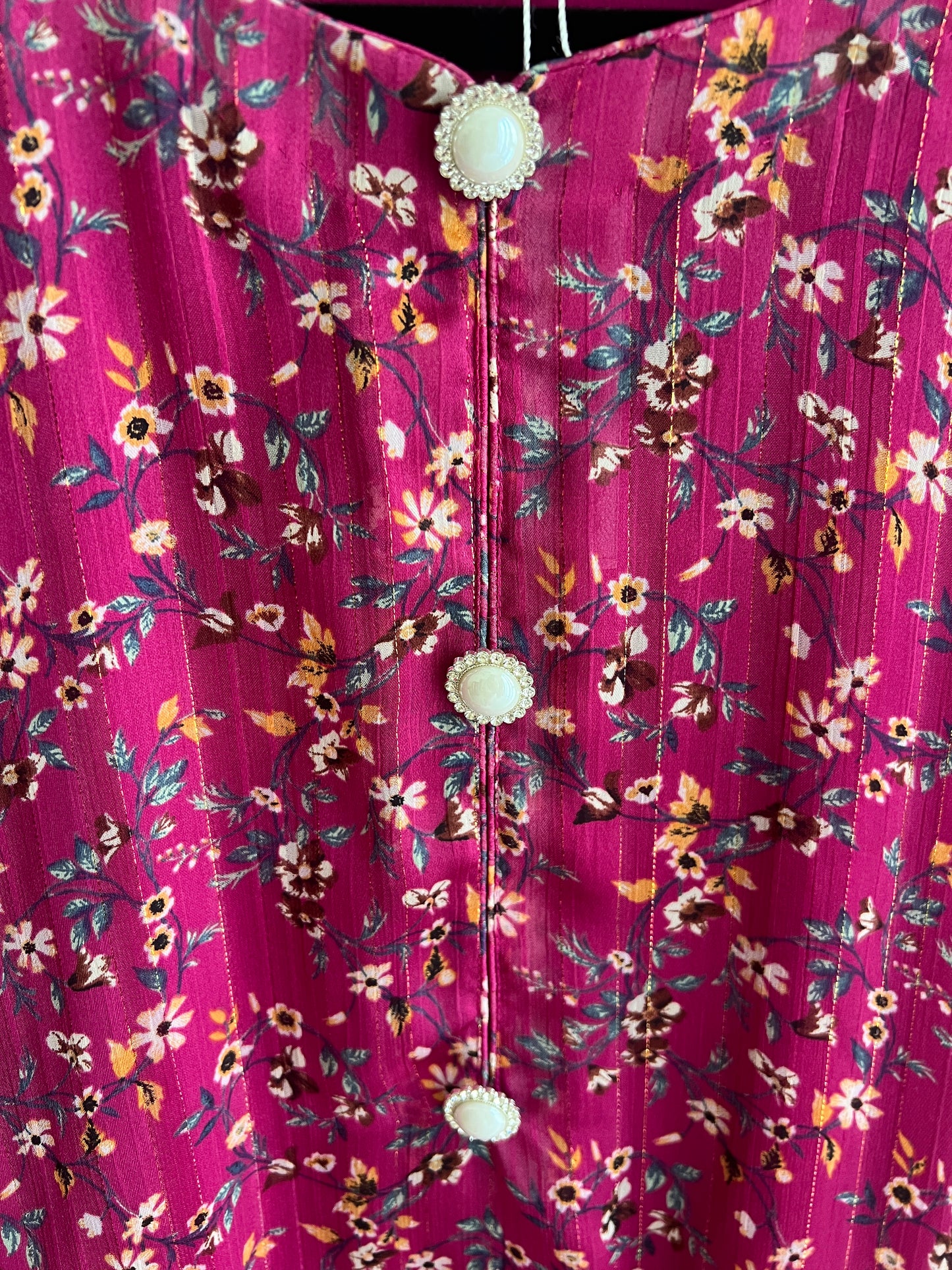 Magenta mirage maxi with lining