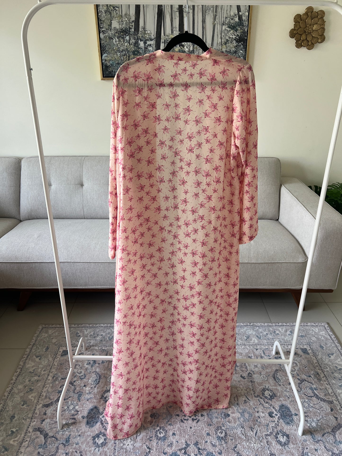 Pink Petal Abaya