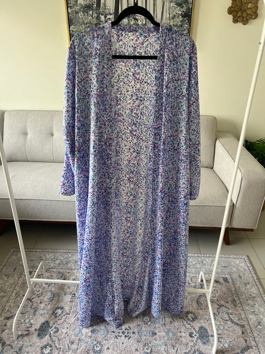 Lavender garden abaya