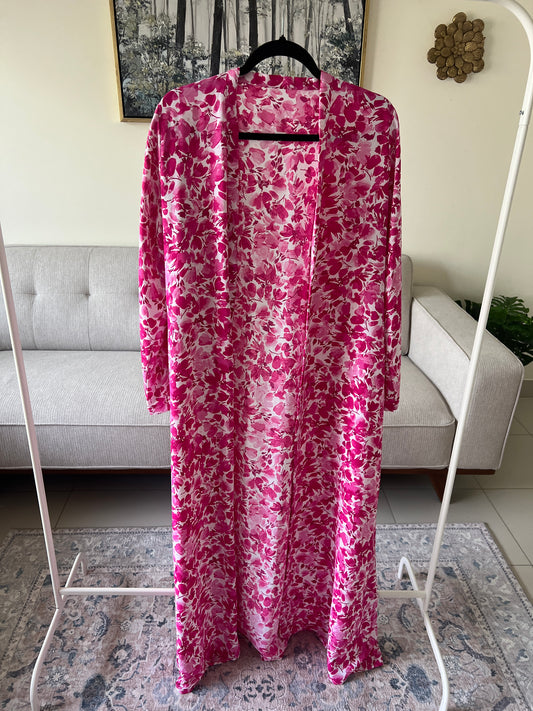 Hot pink abaya