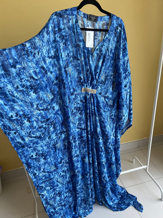 Blue sea maxi dress