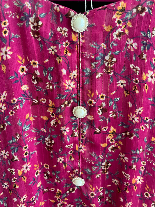 Magenta mirage maxi with lining